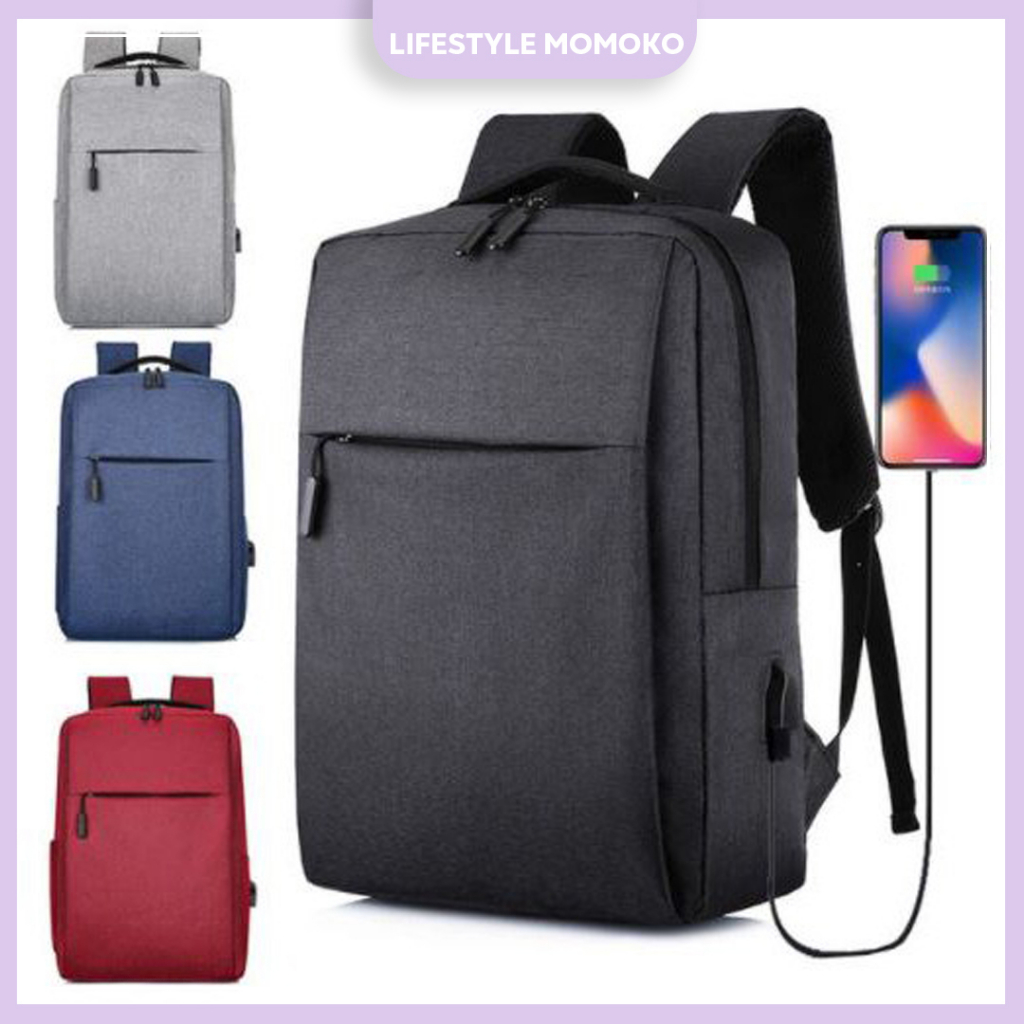 Laptop Bag Travel Bag Business Backpack Leisure Men Bag Man Bag Multifunctional USB Charging Bag beg komputer riba 电脑背包