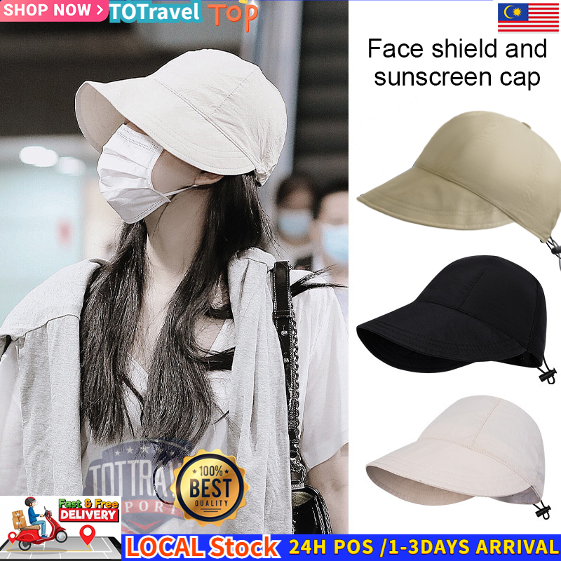 太阳帽 Outdoor Sun hat Unisex fisherman hat Bucket Hat sunhat Two-Sided Beach Cap Sunbonnet Bucket Hats women topi 漁夫帽女帽子