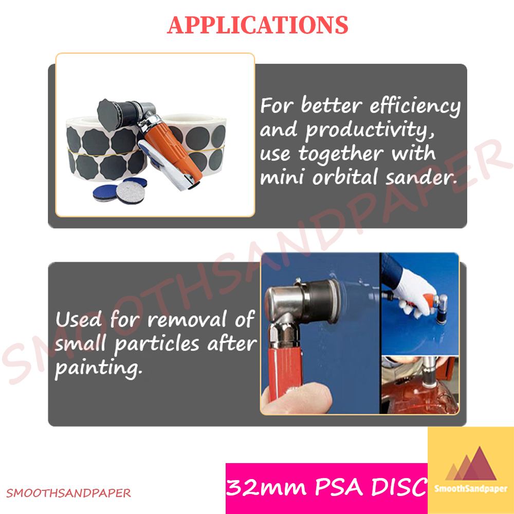 32mm Microabrasive Self Adhesive P2000/P3000/P5000 Sandpaper Roll Paint Point Grinding Sand Disc 梅花圆片连卷背胶点磨自粘砂碟汽车漆点打磨砂纸 image 8