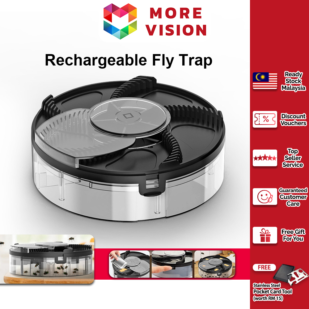 Fly Trap Device Automatic Electronic Electric Catcher with Wall Mount Perangkap Lalat Flycatcher Pest Control Insect