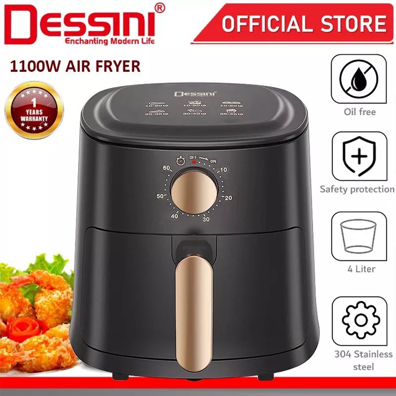 Dessini 4L 110w electric air Fryer