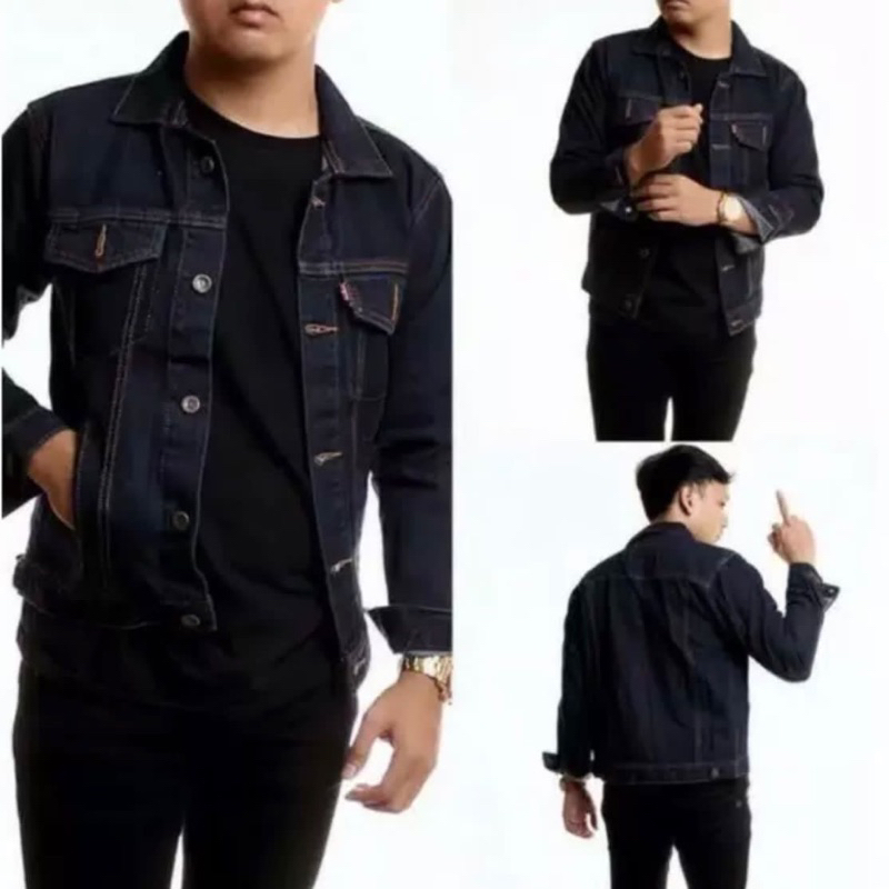 ?Men’s jeans jacket sesuai lelaki meaterial denim /Big size Men’s Denim Jeket??⭐️⭐️⭐️⭐️⭐️✅