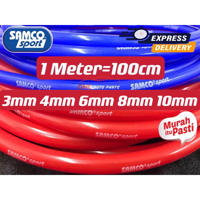 High Quality Taiwan Samco Silicone Vacuum Hose (3MM,4MM,6MM,8MM,10MM) Car Engine Hose Piping Engine Pipe Radiator Hose