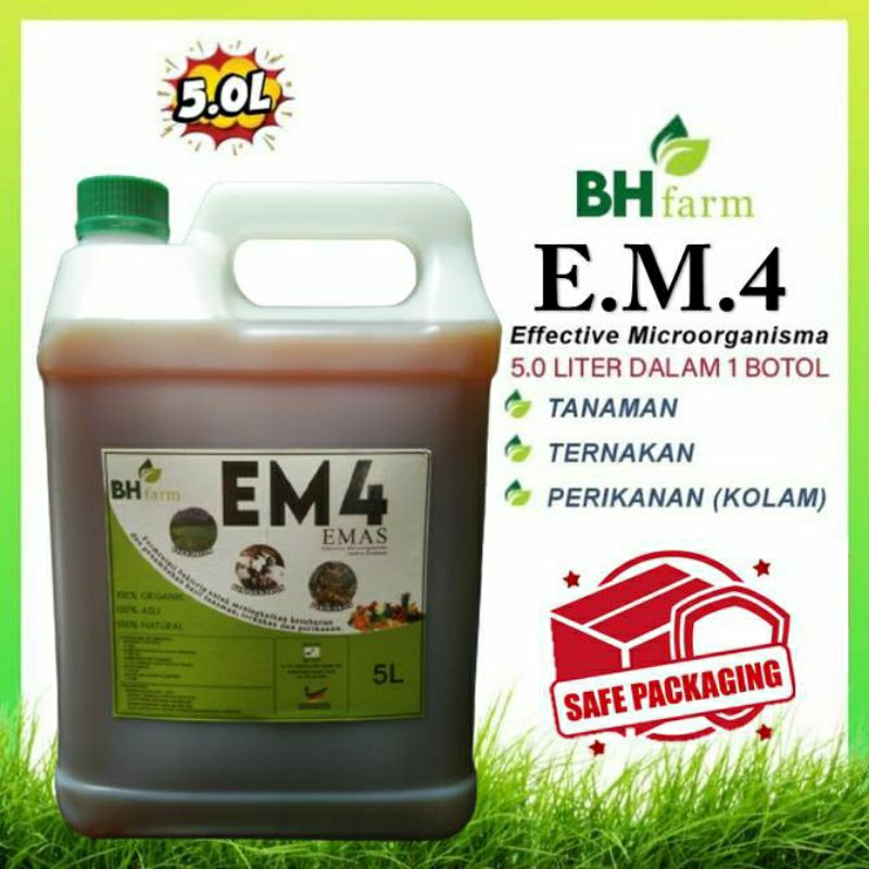(5LITER) EM AKTIF Effective Microorganisms EM Penternakan EM Perikanan Em Pertanian Baja EM Beta Fish Fermentasi Bokashi