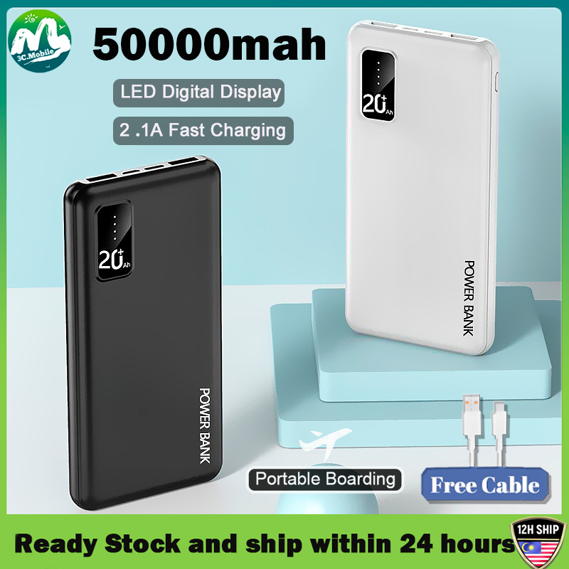 Y65 50000mAh Powerbank Fast Charge Ultra-thin Portable Charging Power bank Dual USB Output