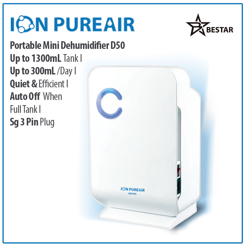 Dehumidifier ION PUREAIR Dehumidifier Air Purifier D50