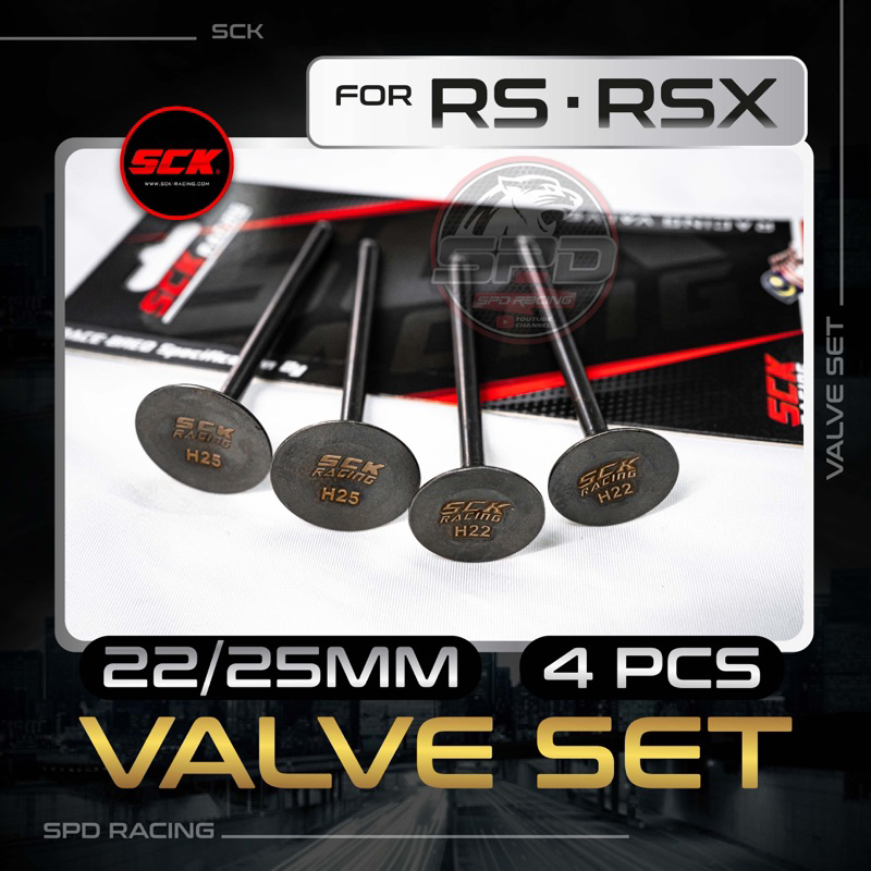 Valve set (22/25MM-4 PCS) SCK for RS\RSX