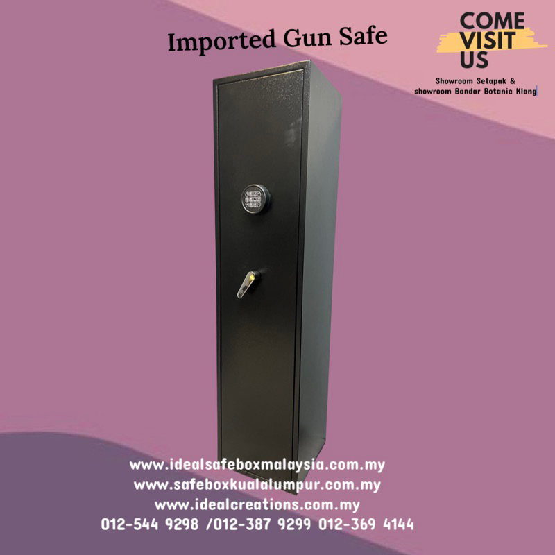 Gun safe box light weight with digital lock including delivery west malaysia only