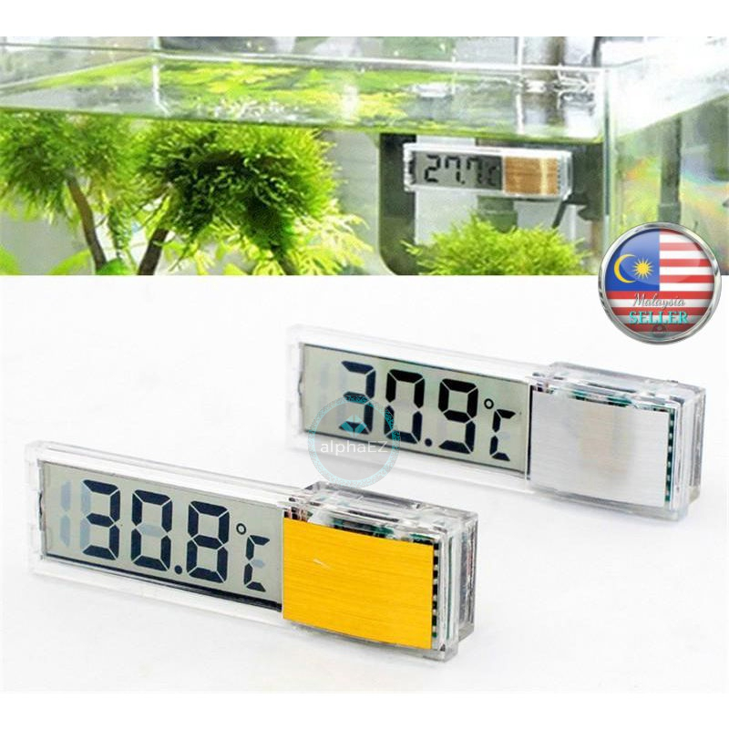 AQUARIUM Electronic Thermometer Digital Thermometer Fishtank Fish Temperature Hot Cold Aquascape Suhu Thermal