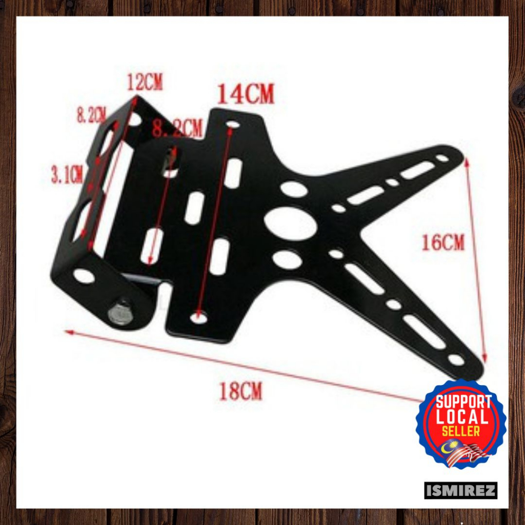 Metal Universal Motorcycle License Plate Holder Rfs150i