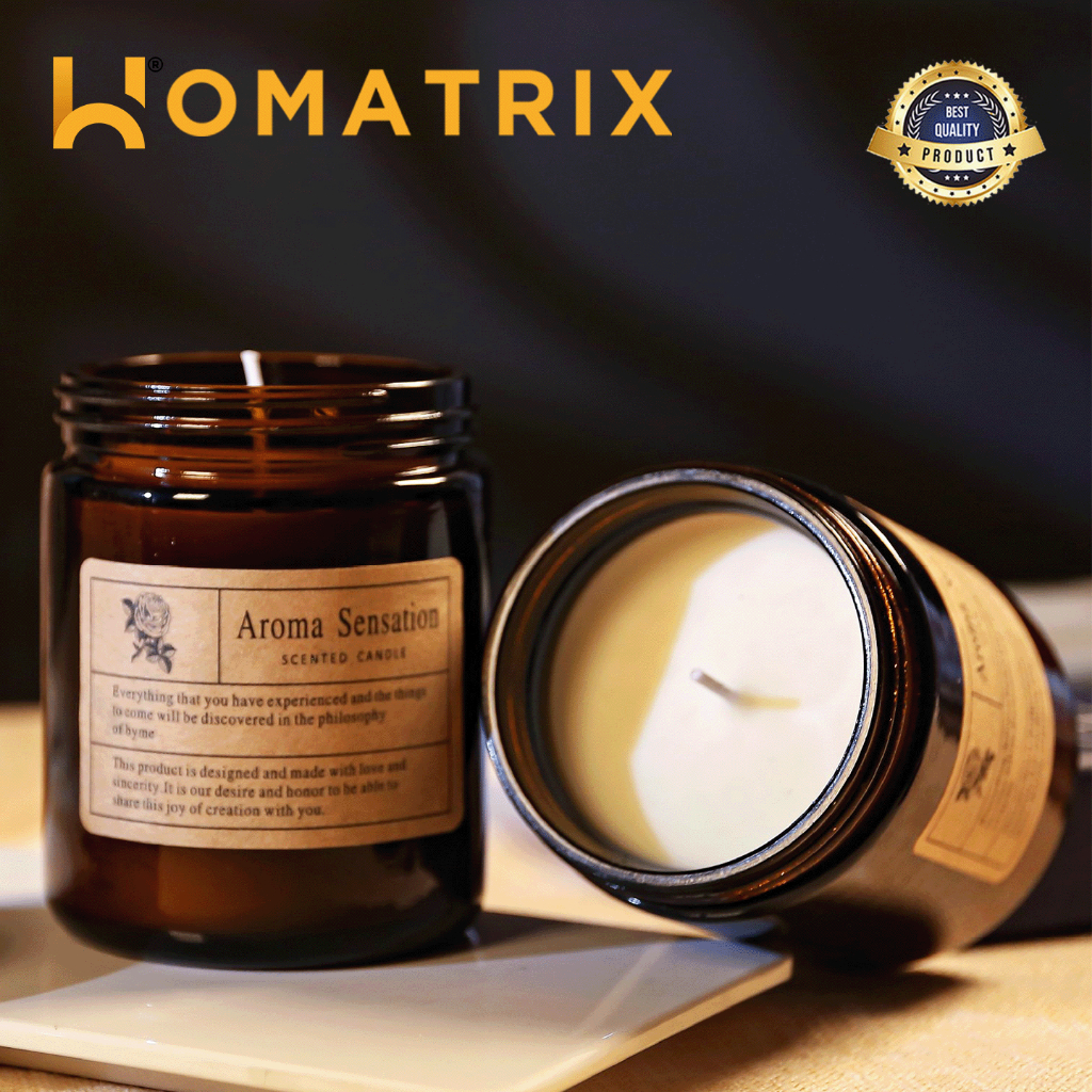 HOMATRIX Scented Candle Handmade Candle Fragrance Candle Aroma Candle Natural Soy Wax Lilin Wangi Birthday Gift 香薰蜡烛