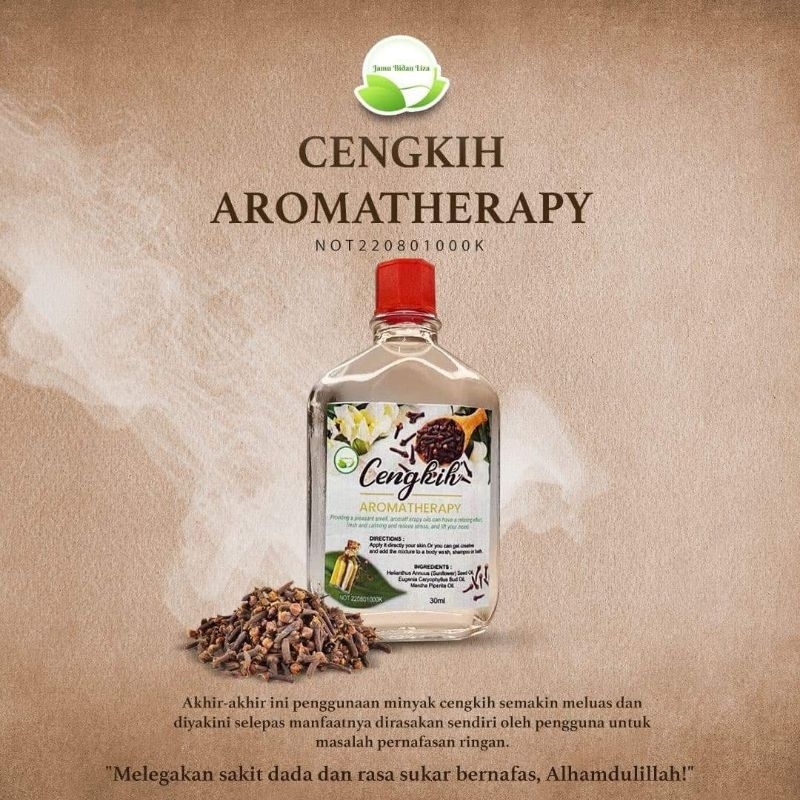 CENGKIH Minyak Aromaterapi Cengkih, Krim Cengkih, Inhaler Cengkih, Inhaler Garlic Herbs, Minyak Urut Herba BIDAN LIZA