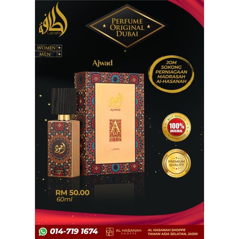 PERFUME AJWAD ORIGINAL DARI DUBAI 60ML