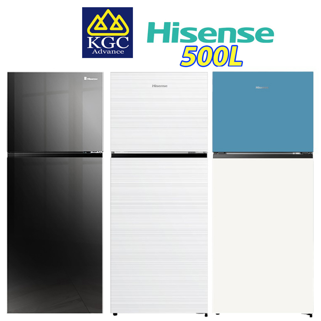 Hisense 2 Door Fridge Inverter Refrigerator (500L) RT549N4ABU2 / RT549N4AWU2 / RT549N4AW-MBU2