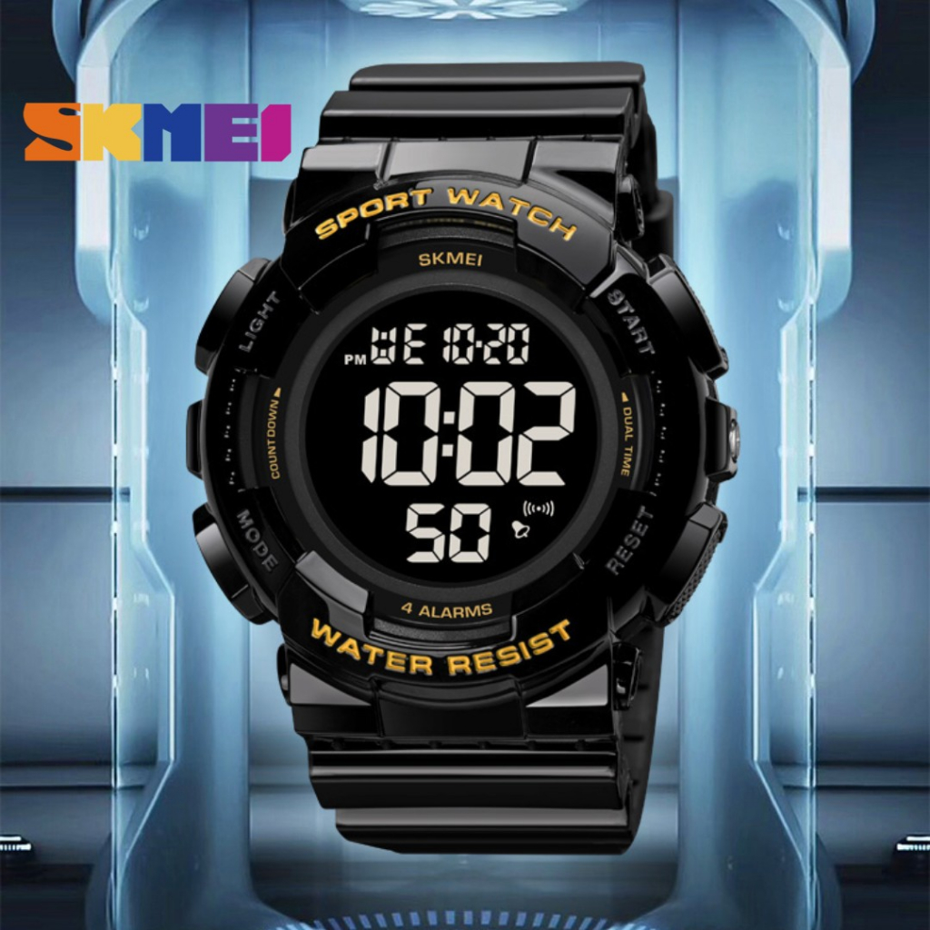 SKMEI 2081 Waterproof Men's Women's LED Digtial Date Military Stopwatch Alarm Creative Watch( 52mm )