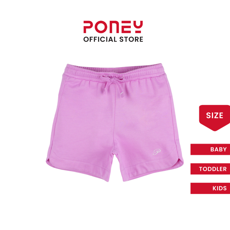 Poney Girls Purple Phalaenopsis Shorts
