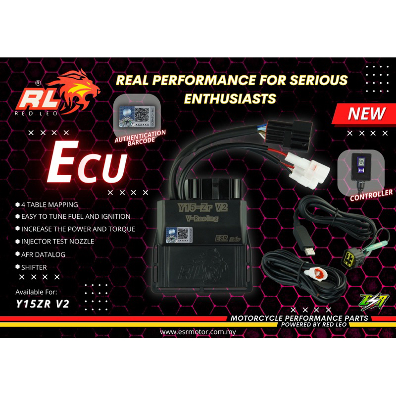 NEW RED LEO ULTRA PRO ECU FOR Y16ZR,Y15ZR,RSX,RS150,LC V8 FI,LAGENDA FI,NVX,RIDER 150Fi