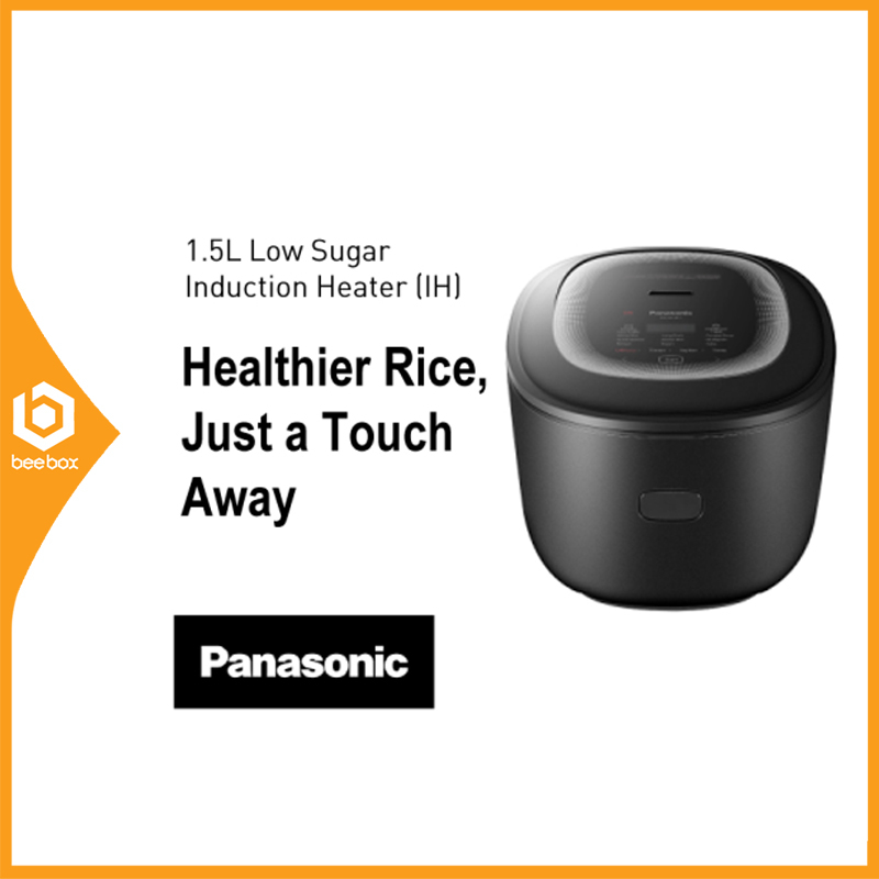 Panasonic Rice Cooker 1.5L Low Sugar Induction Heater [SR-HL151KSK] (Induction Heating Technology) - SRHL151KSK