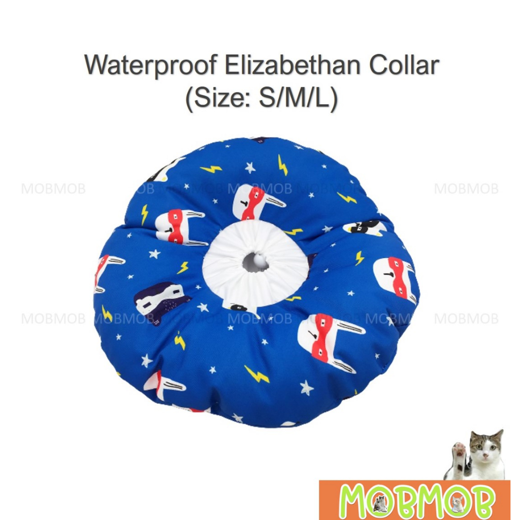 Waterproof Elizabeth Collar E Collar Small After surgery Recovery Anti Biting Licking Soft Pillow For Cat Kitten MobMob