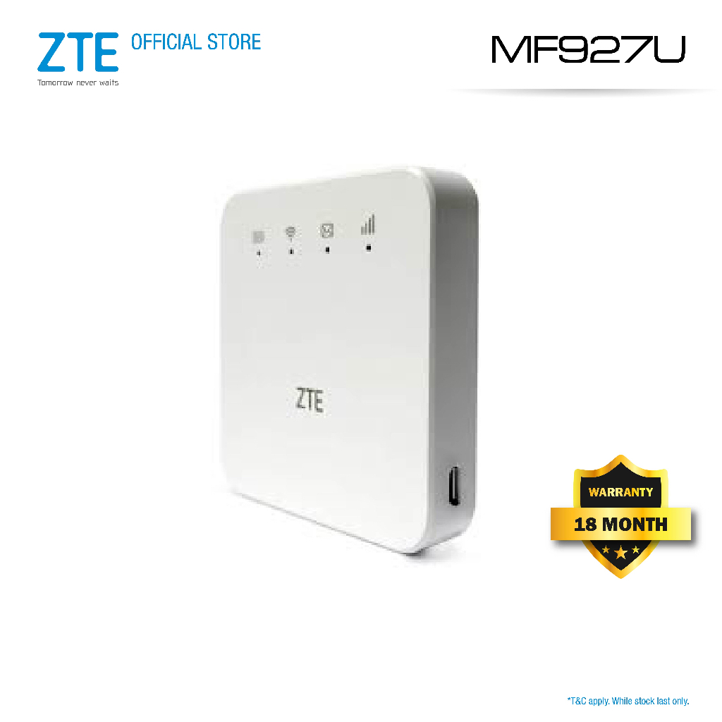ZTE PORTABLE 4G LTE MIFI MODEM MF927U | Support 4G | Support WiFI | Up to 10 Users ]