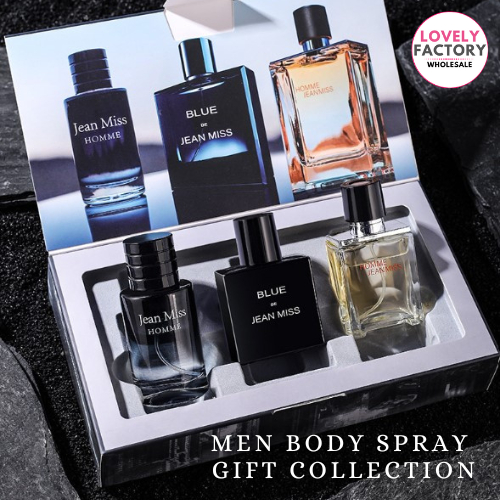 30ml x 3 Men Gift Set Collection Perfume Body Spray Cologne Fragrance Long Lasting Scent