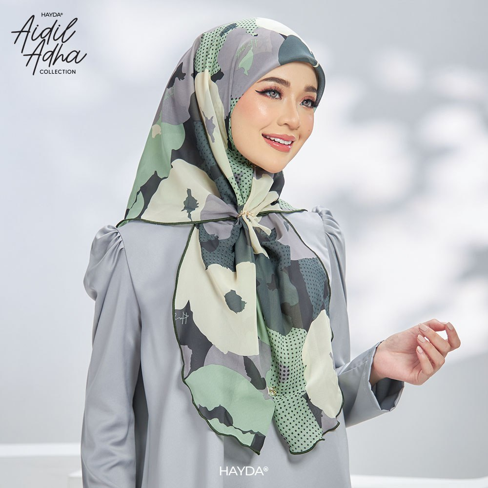 NEW 10 JUN Sauk Printed HAYDA Tudung Sarung HAYDA X Puteri Sarah Liyana Casual Jalan Tudung Tanpa Gosok Ironless Bawal