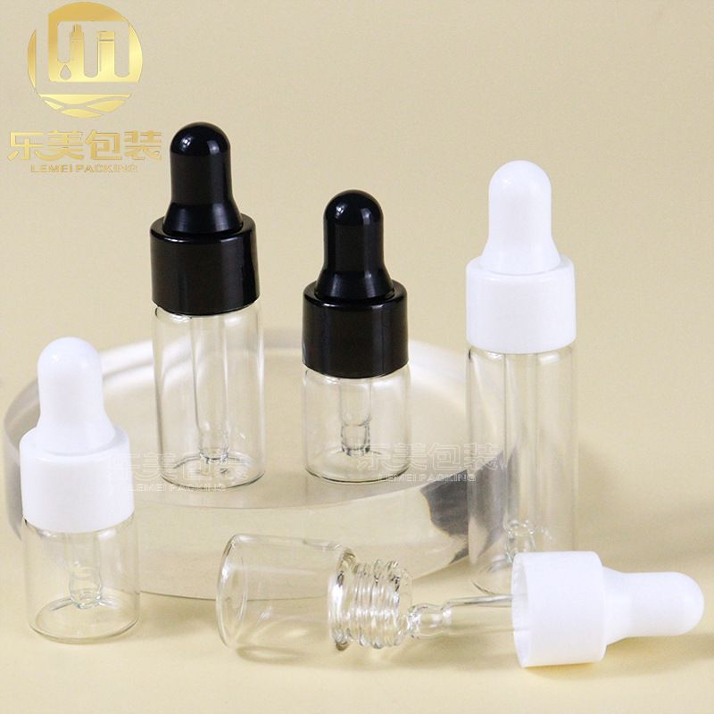 Travel essential Mini bulb perfume refillable empty bottle(essential,oil,hydrosols,essences,essences tester)roller 迷你玻璃瓶