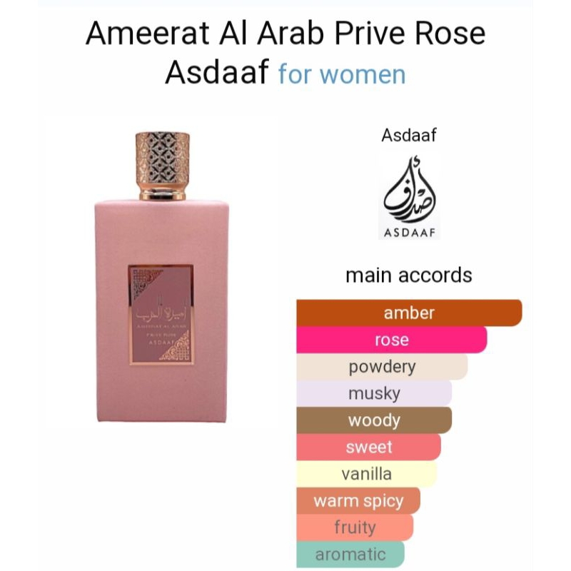 Ameerat Al Arab Prive Rose by Asdaaf is a Floral Fruity fragrance for women