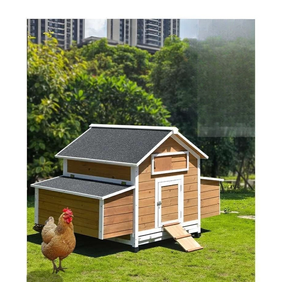 Chicken coop chicken coop chicken shed outdoor solid wood rainproof sunscreen egg box outdoor garden pet house dog house