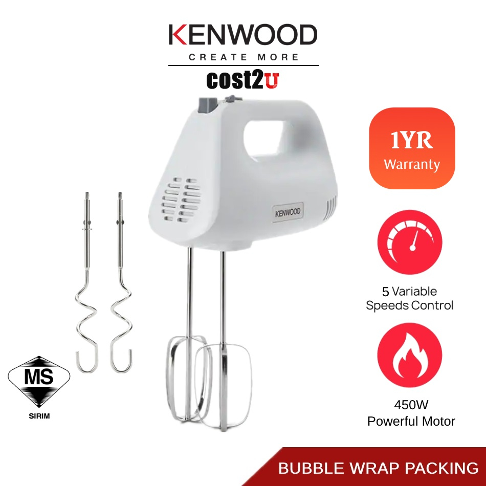 Kenwood 5-Speed HandMix Lite Hand Mixer | HMP30.A0WH HMP40.000GY (Mixers Whisking Blender Pengadun Tangan 搅拌器)