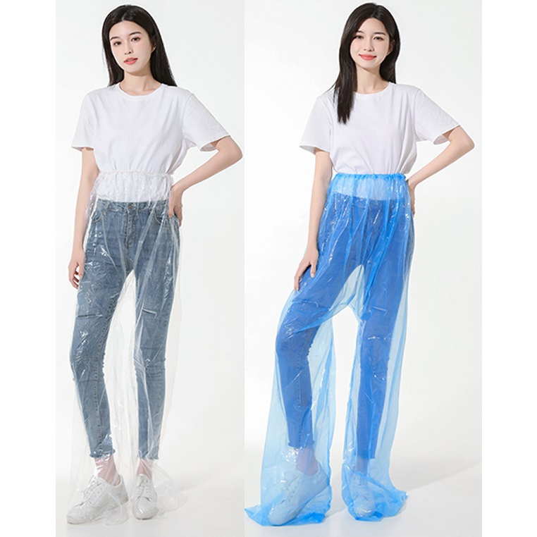 KL STOCK ~ Disposable Waterproof Full Cover Rain Pants / Seluar Hujan Kalis Air pakai Buang / 一次性防水全覆盖雨裤