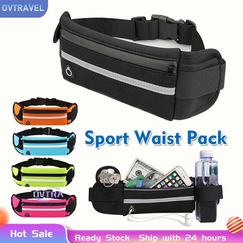 Unisex running Waterproof Waist bag Running pouch Outdoor Sport bag hiking bag Fitness Travel Camping Pocket Bag 運動包