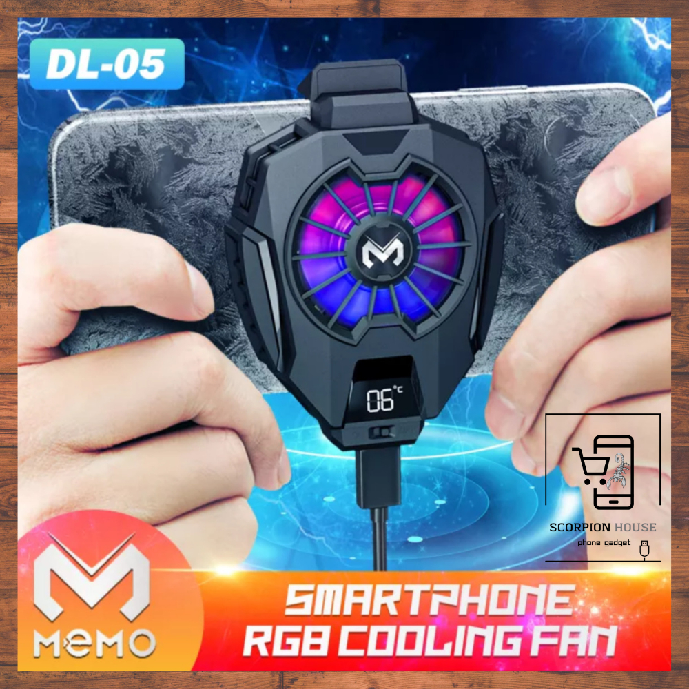 ☆ MEMO DL-05 Mobile Gaming Cooler Mobile Phone Radiator For Tablet Ipad Semiconductors Fan Portable ☆