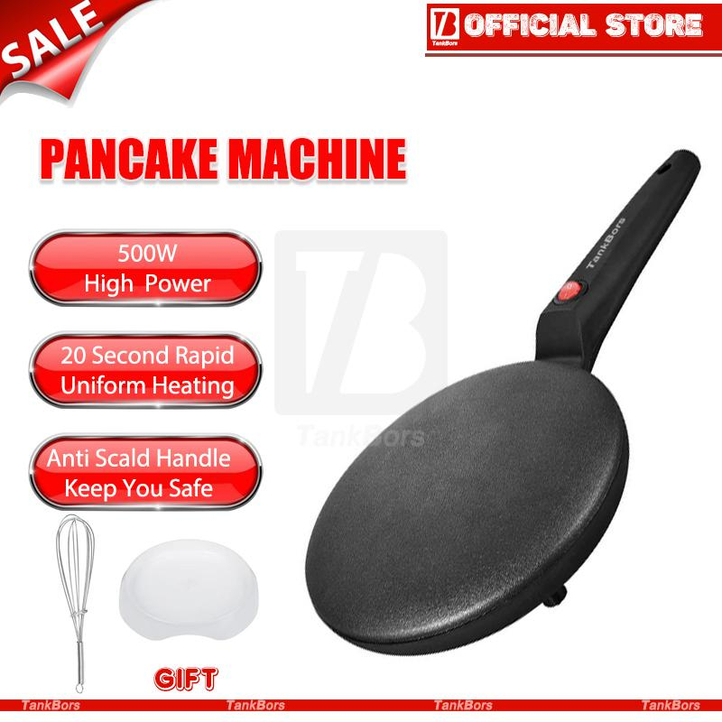 🇲🇾 Malaysia TankBors  Electric Crepe Maker Pizza Pancake Machine Non-Stick Griddle Baking PanCake Maker Kitchen Cooking