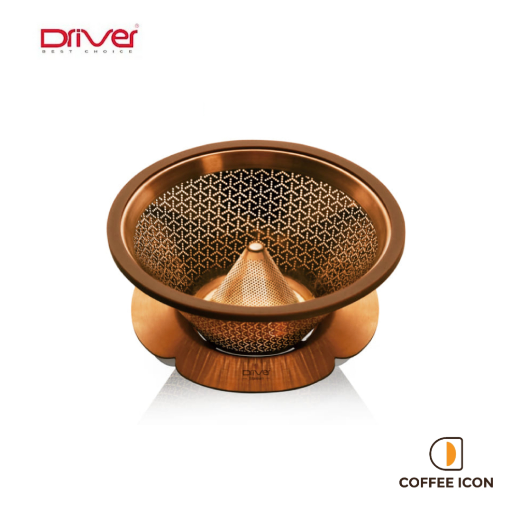 Driver Hill Dripper Cup 台灣製 Driver 小山濾杯 小山丘設計 冰霰紋路 流速快 不堵塞 適用各種錐形濾紙 Filter cup