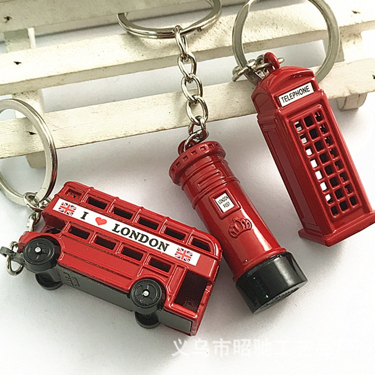 British London Miniature London Model Key Ring Keychain Souvenir