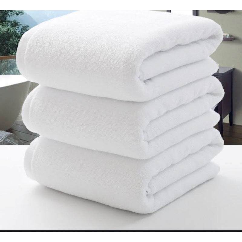 TUALA HOTEL PUTIH VVIP QUALITY 70cmx140cm/76cmx150cm/100cmx150cm 100% cotton