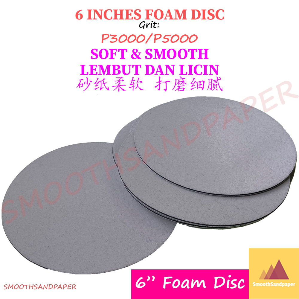 6 Inches 150mm Grinding Foam Disc 3D Pyramid Abrasive Sanding Sponge Disc 6寸金字塔海绵抛光精磨砂纸
