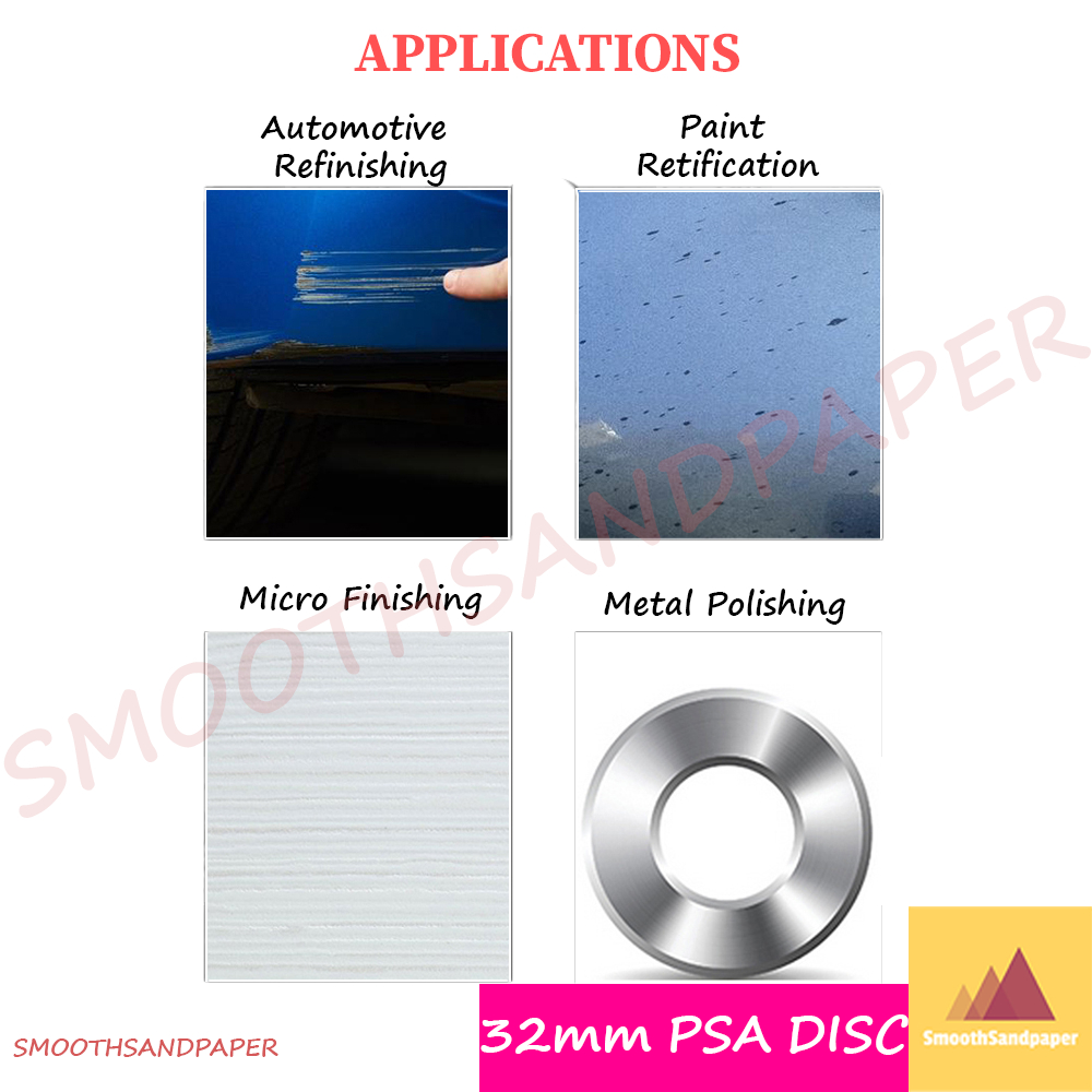 32mm Microabrasive Self Adhesive P2000/P3000/P5000 Sandpaper Roll Paint Point Grinding Sand Disc 梅花圆片连卷背胶点磨自粘砂碟汽车漆点打磨砂纸 image 7