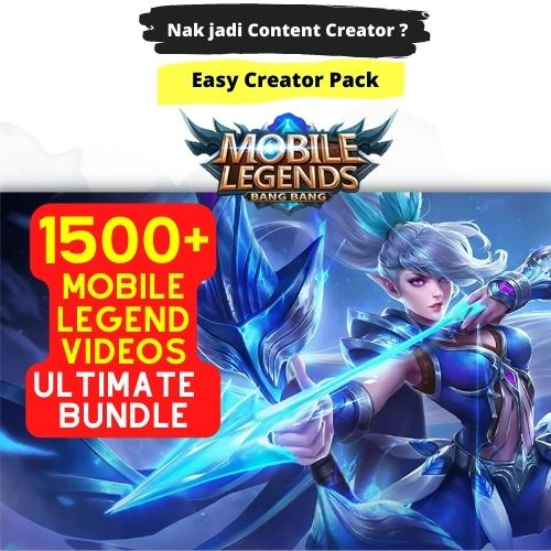 1500 Content Video Mobile Legends | Konten Gaming | Short/Reel/Post/Story | Creator Pack