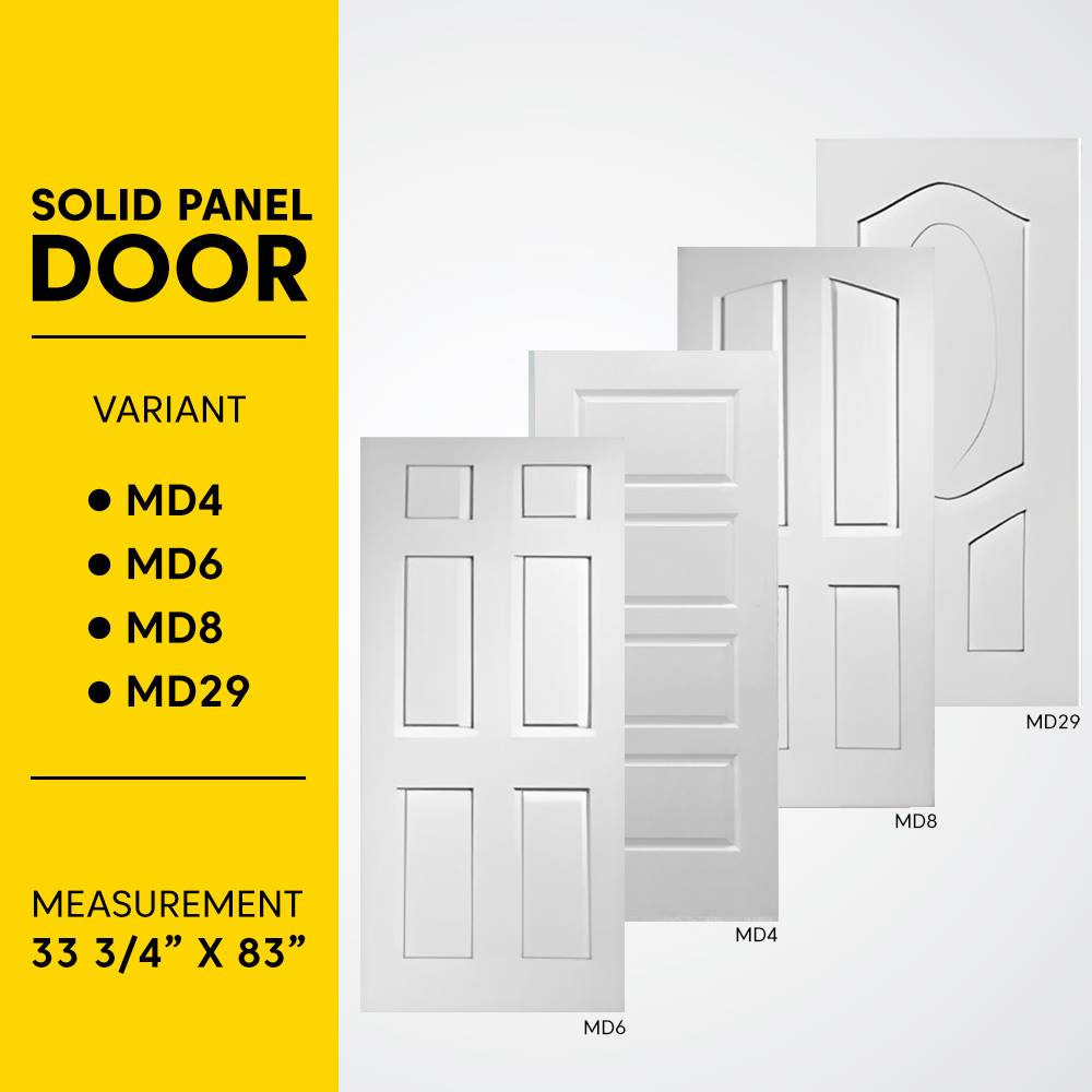 Wooden Door Moulded Skin Door Size 33'' 3/4 X 83'' TOP With Door White Prime Door Oval Pintu Kayu