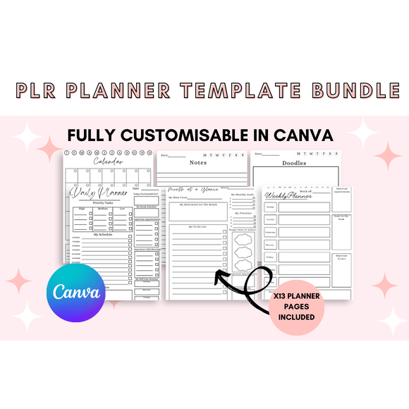 PLR the Ultimate Planner Canva Template