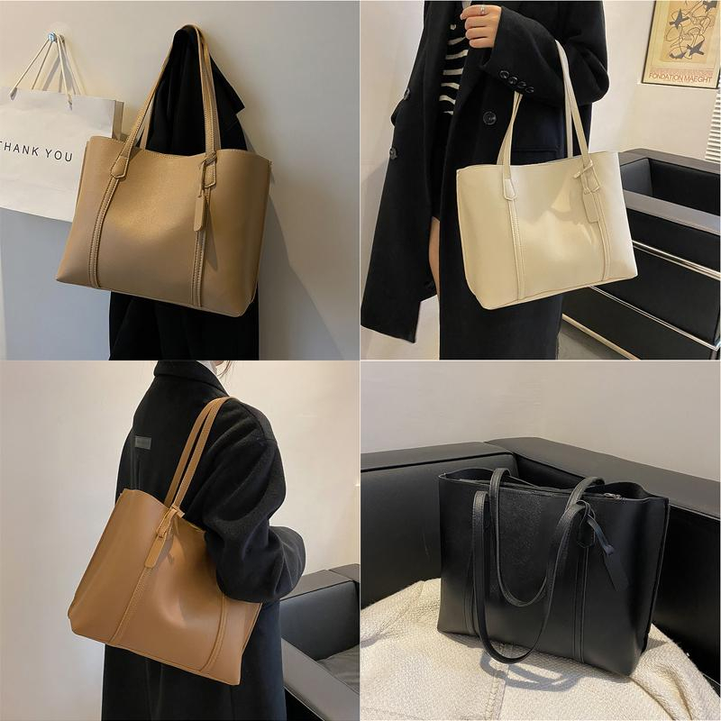 2023 New Shoulder Bag Feminine Large Bag Soft Leather Portable Tote Bag Large Capacity Luxury Designer Purses And Handba