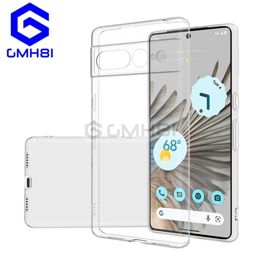 Google Pixel 6 6a 7 7A 8 Pro GMH Camera Protection Ultra Slim TPU Soft CLEAR Cover Case