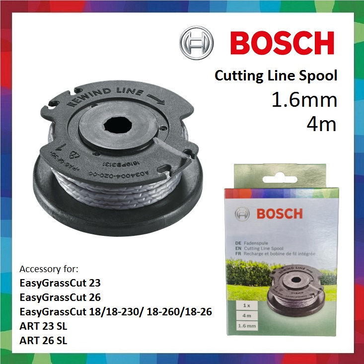 BOSCH grass trimmer Cutting Line Spool 4m (1.6mm) Tali Mesin Potong Rumput Bosch