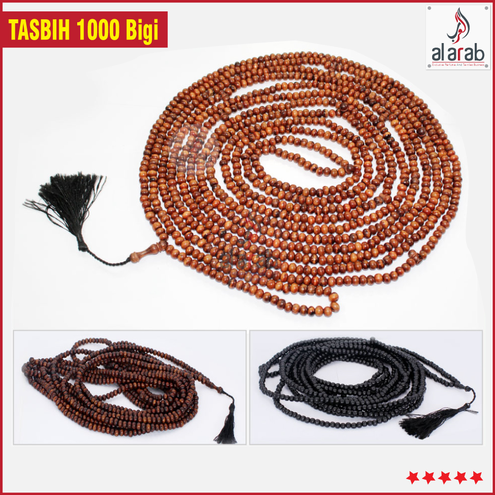 Tasbih Kayu Kukon 1000 Biji Tasbih Kayu Kukon 500 Biji 1000-point un tasbih Tasbih walikukun 1000 butir tasbih isi 500