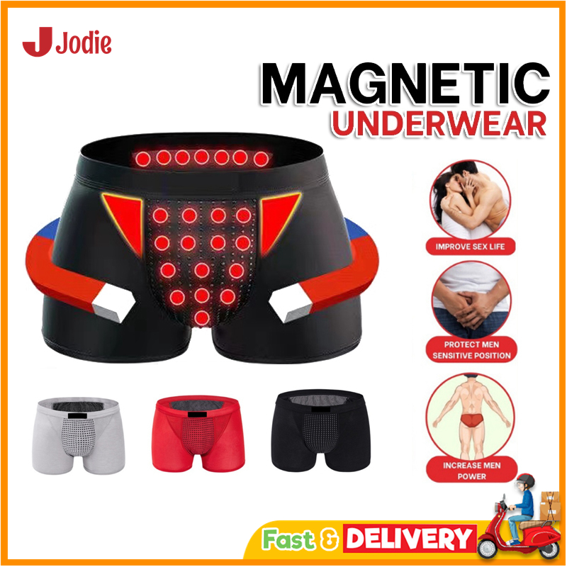 Man Magnetic Health Underwear Seluar Dalam Men Magnet Male Lelaki Boxer Men's Briefs Therapy Terapi Ajaib