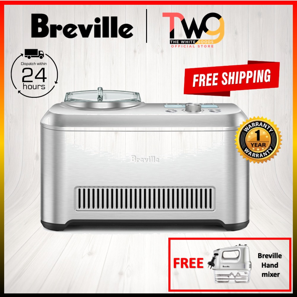 [FREE SHIPPING + GIFT] Breville automatic ice cream Ice Cream Maker Sorbet Frozen Yogurt Gelato makers BCI600