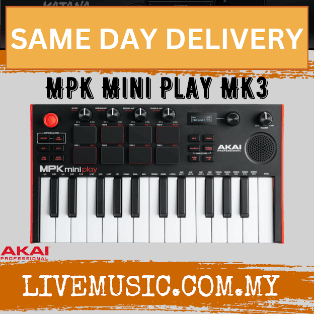 Akai Professional MPK Mini Play MK3 Portable Keyboard and MIDI Controller ( MPKMINI )