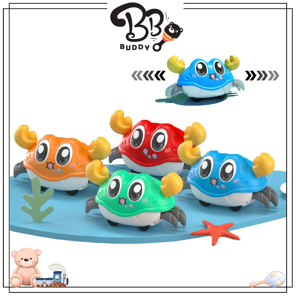 BB BUDDY Crawling Crab Toy Cute Cartoon 2 Ways Side Walking Crab - T15